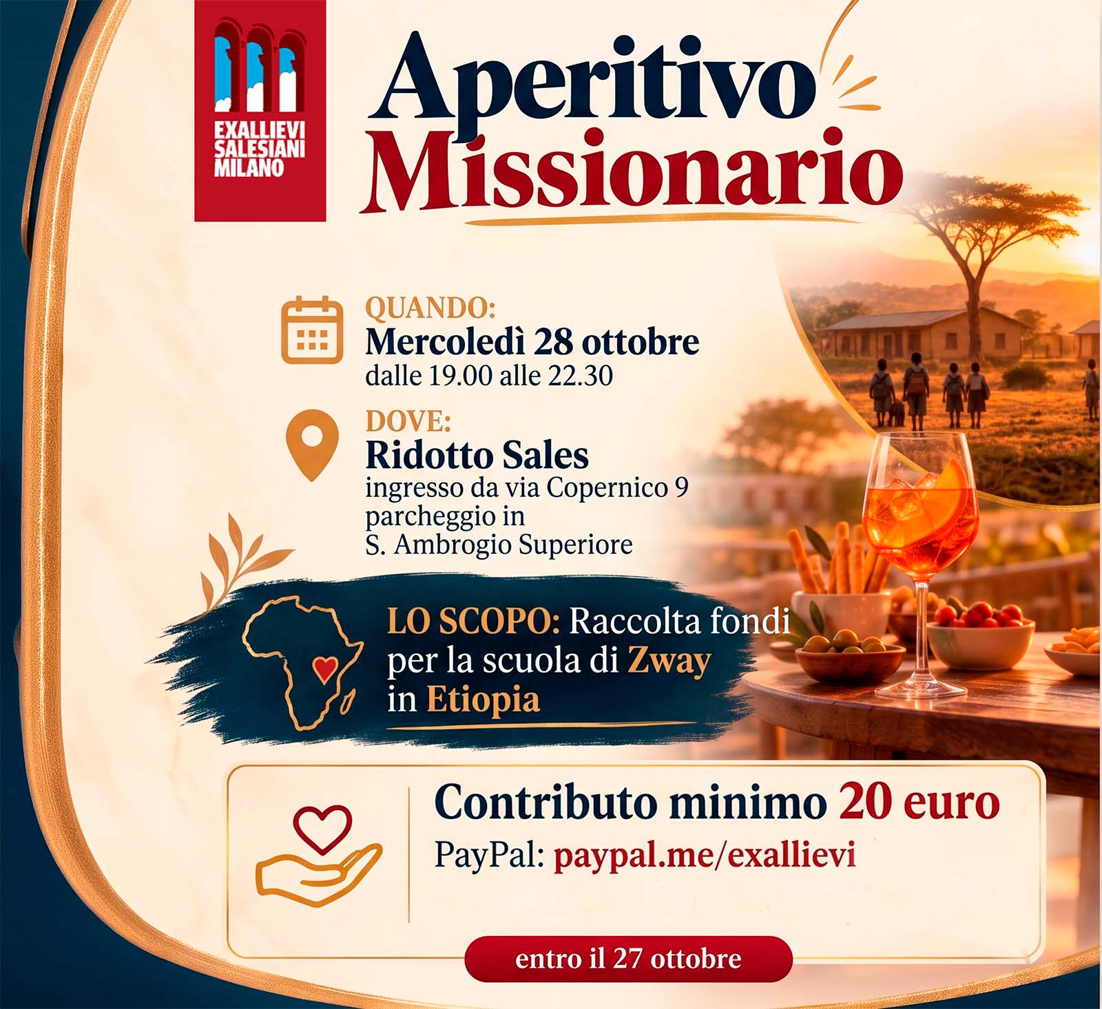HOME 2 Aperitivo Missionario 28 ottobre, exallievi salesiani di Milano